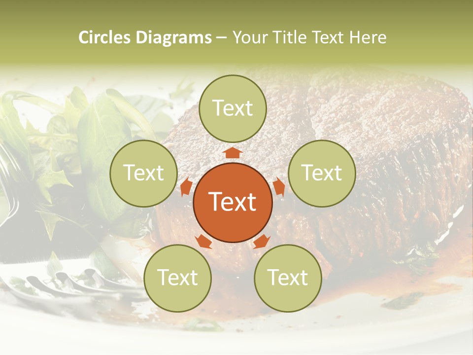 Dish Parsley White PowerPoint Template