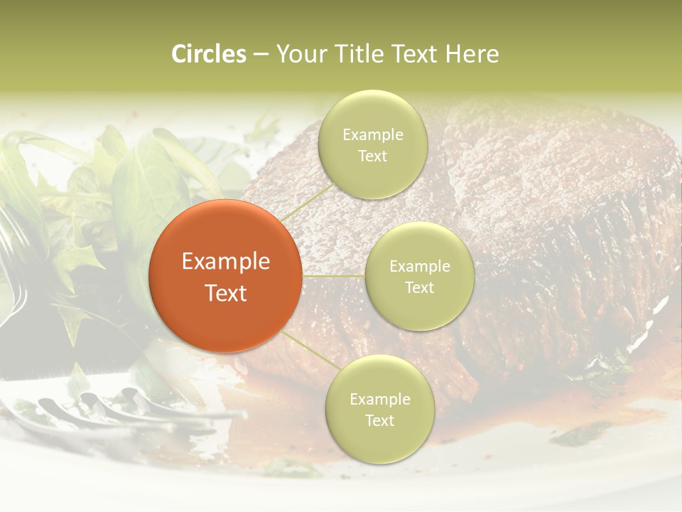 Dish Parsley White PowerPoint Template