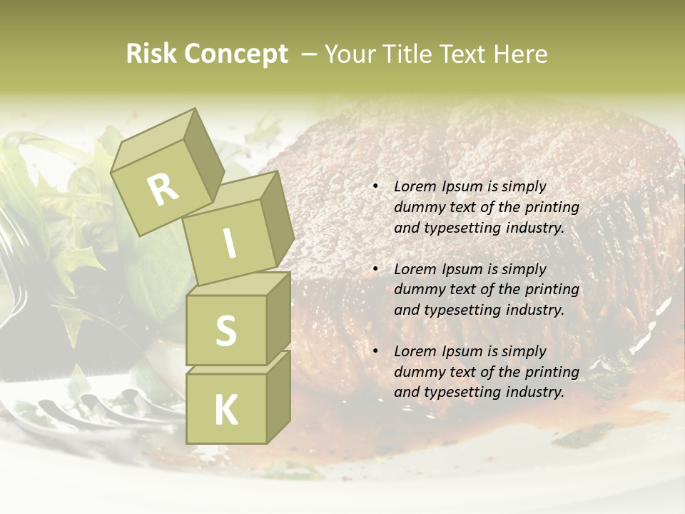 Dish Parsley White PowerPoint Template