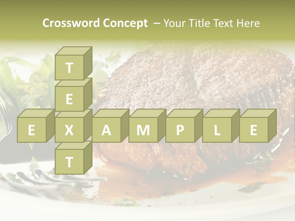 Dish Parsley White PowerPoint Template