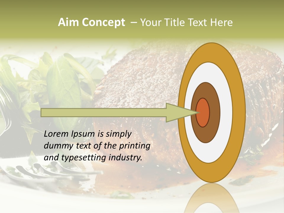 Dish Parsley White PowerPoint Template