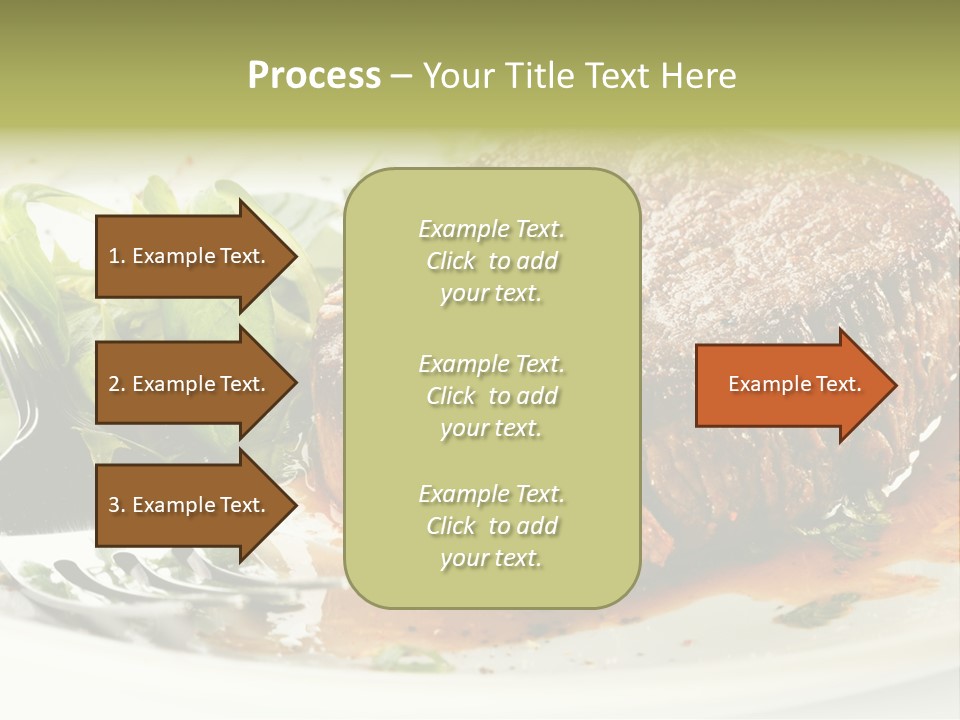 Dish Parsley White PowerPoint Template