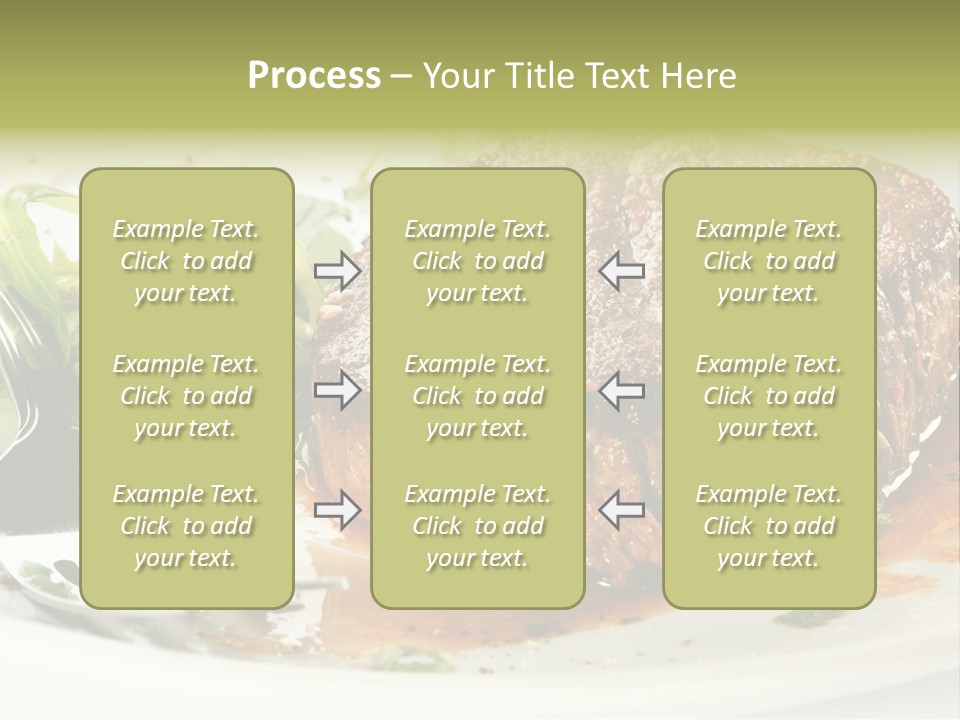 Dish Parsley White PowerPoint Template