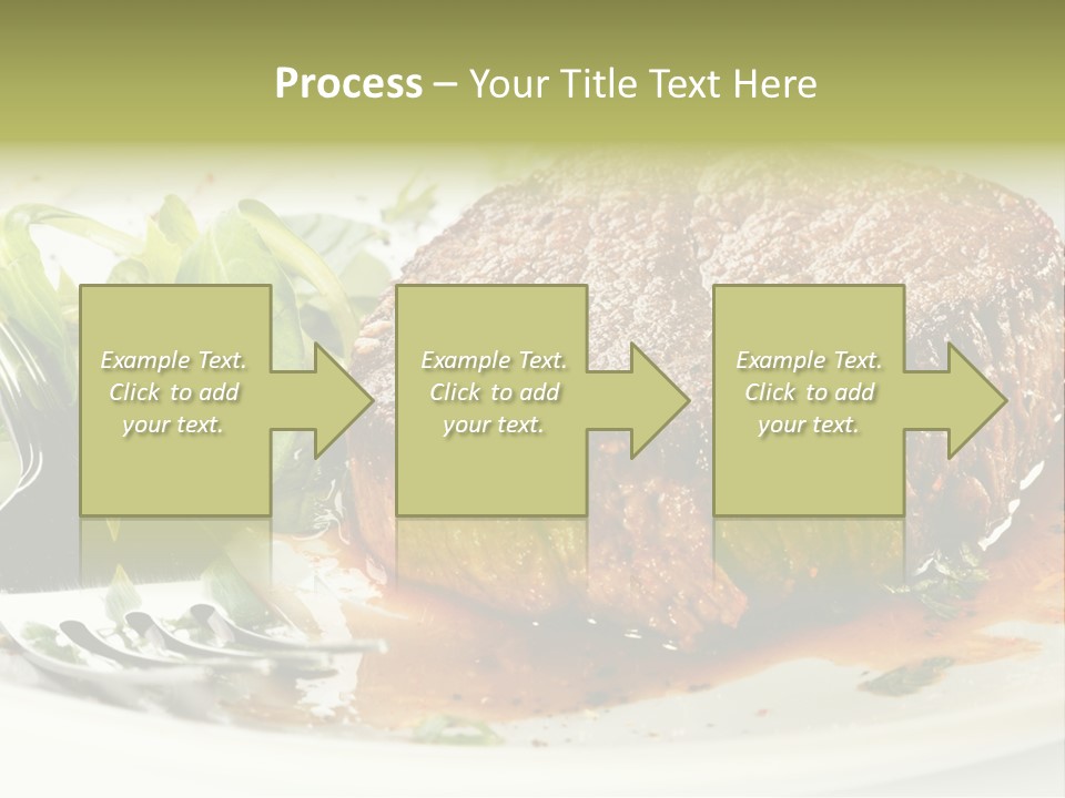 Dish Parsley White PowerPoint Template