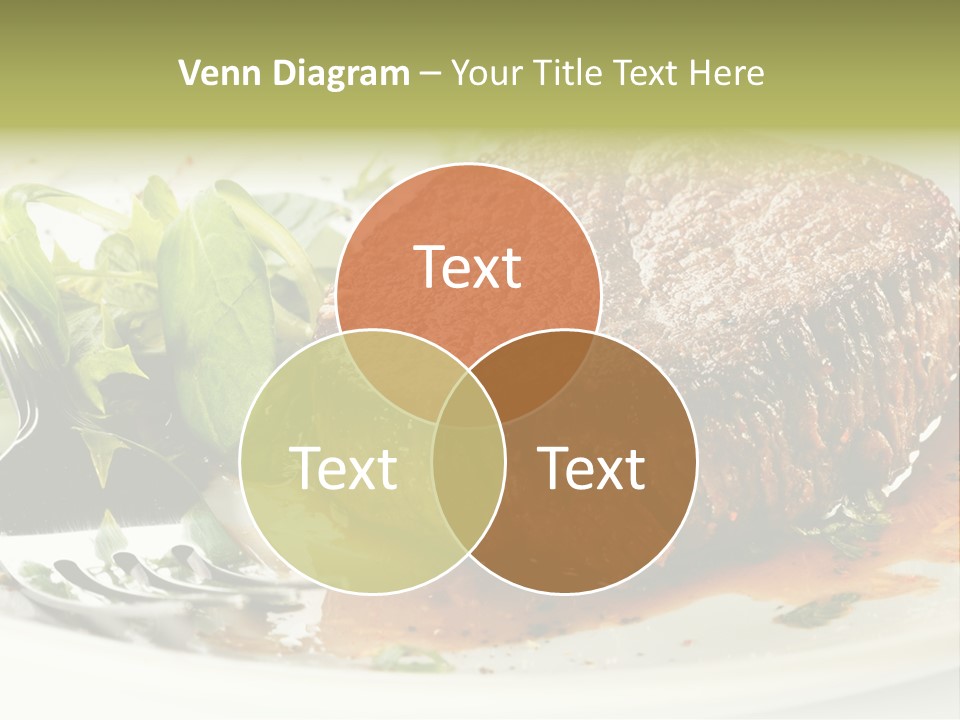 Dish Parsley White PowerPoint Template