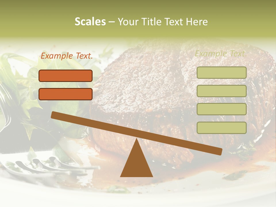 Dish Parsley White PowerPoint Template