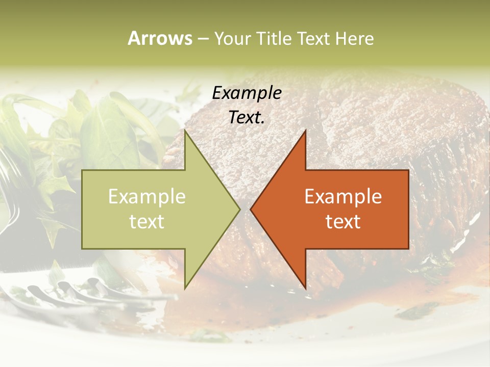 Dish Parsley White PowerPoint Template