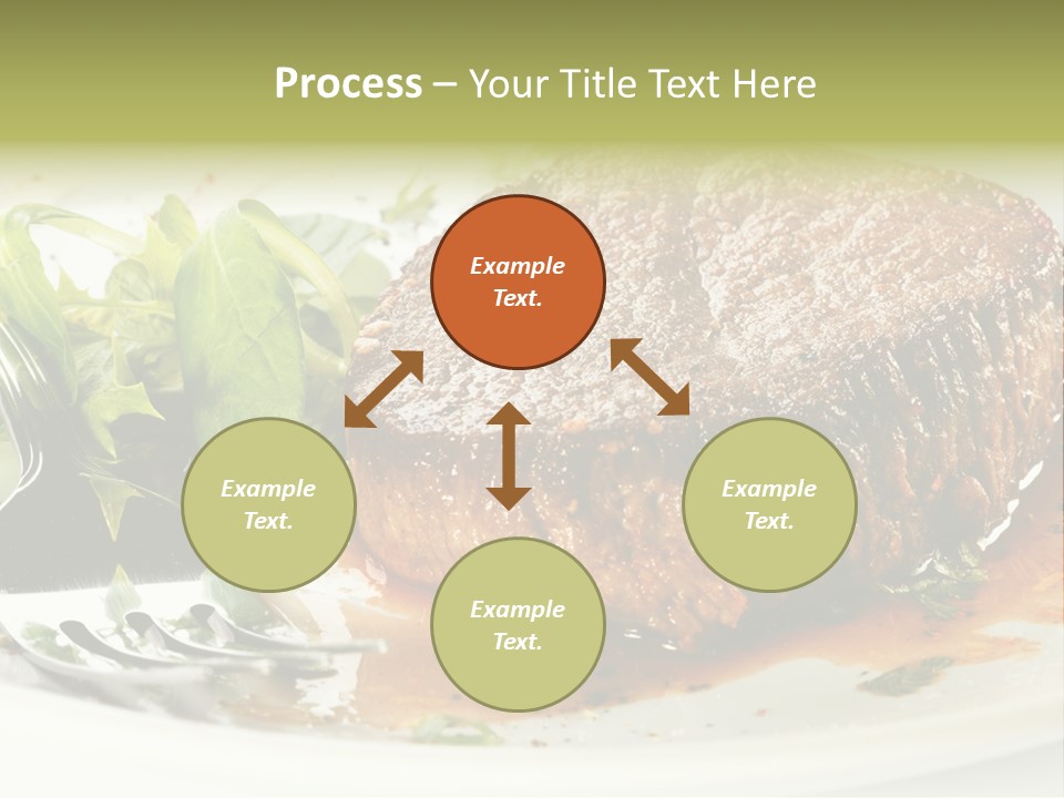 Dish Parsley White PowerPoint Template