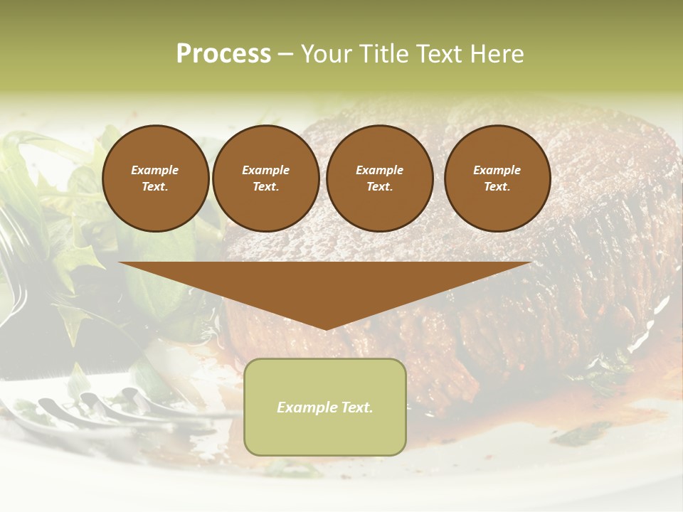 Dish Parsley White PowerPoint Template