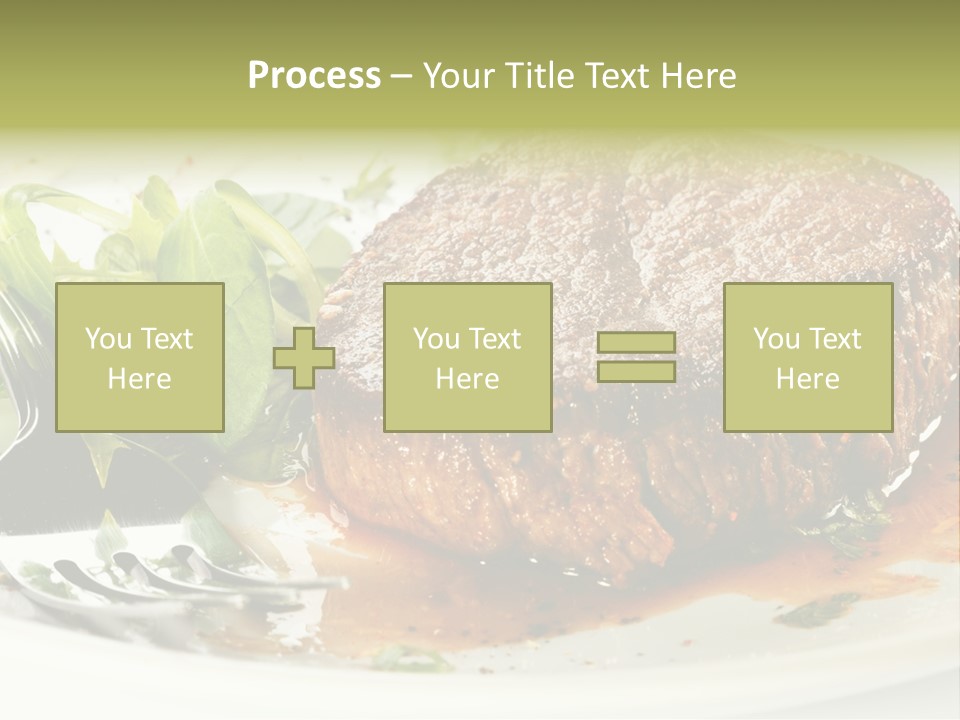 Dish Parsley White PowerPoint Template