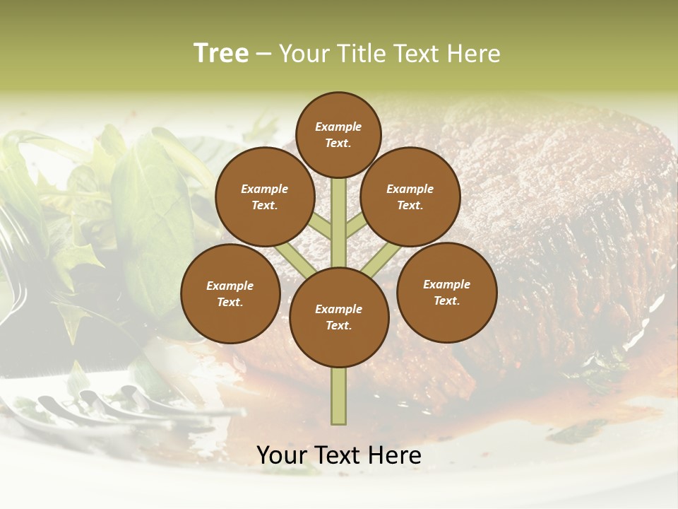 Dish Parsley White PowerPoint Template