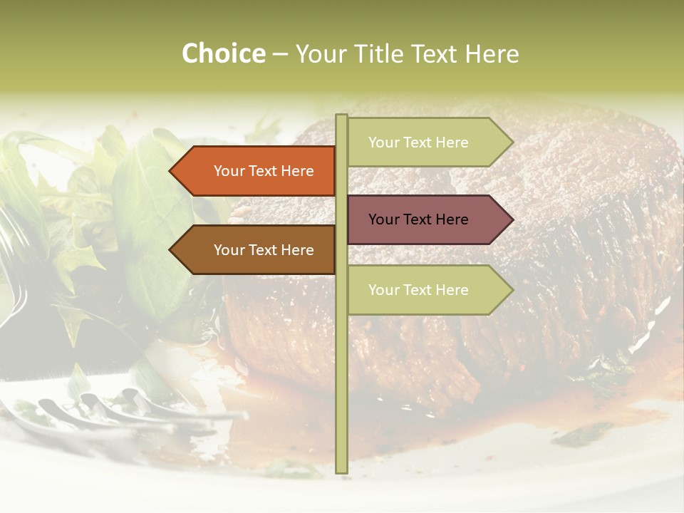 Dish Parsley White PowerPoint Template