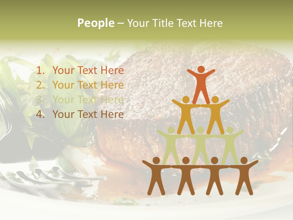 Dish Parsley White PowerPoint Template