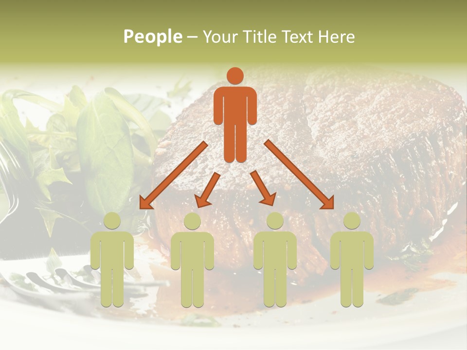 Dish Parsley White PowerPoint Template