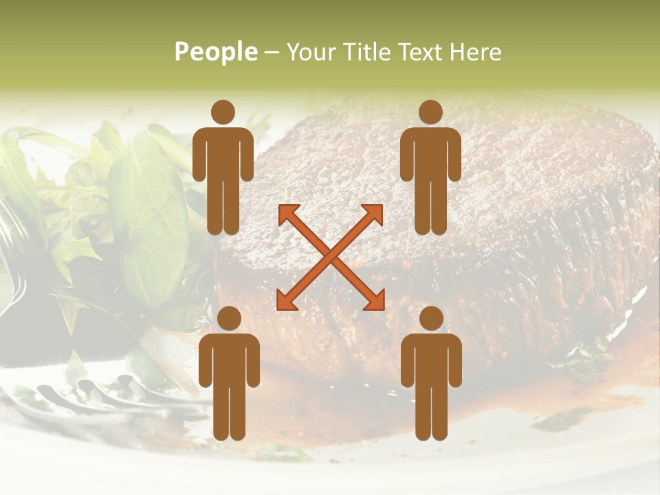 Dish Parsley White PowerPoint Template