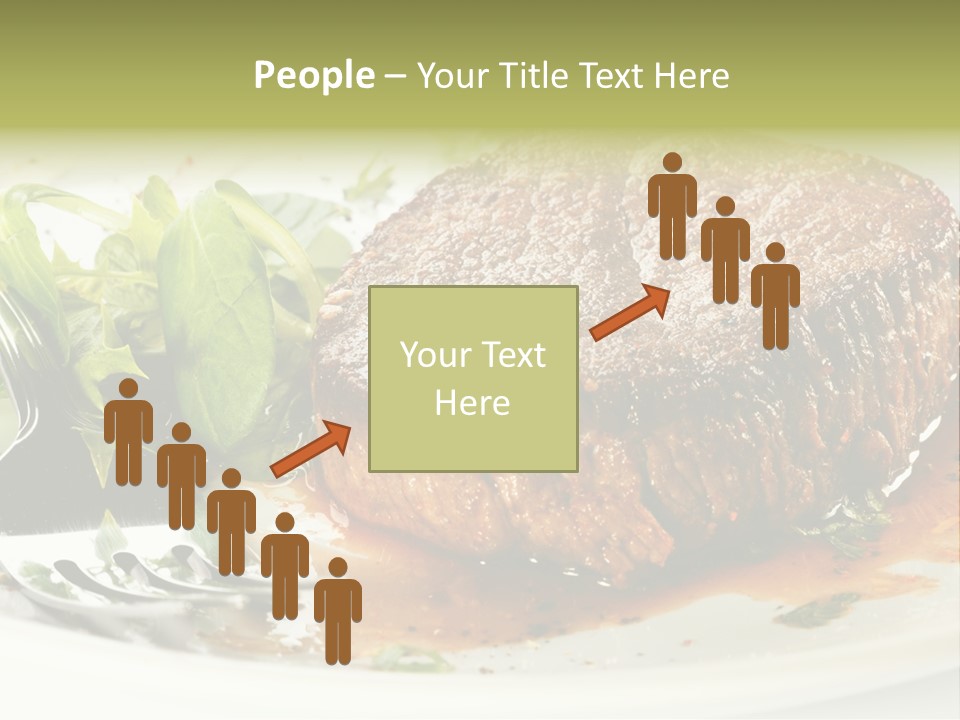 Dish Parsley White PowerPoint Template