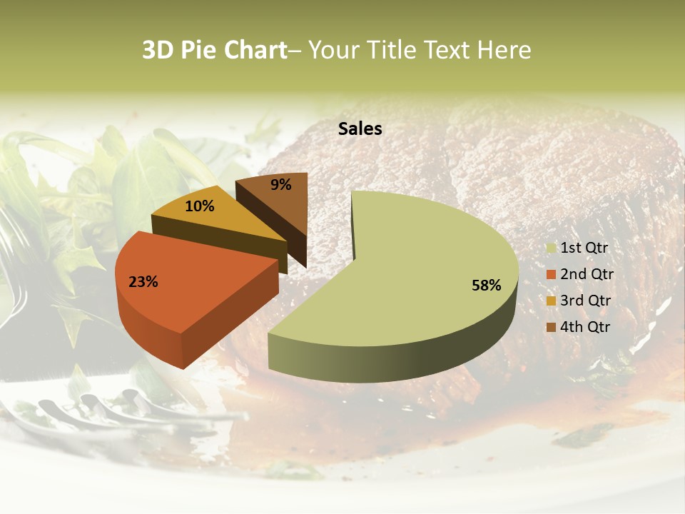 Dish Parsley White PowerPoint Template