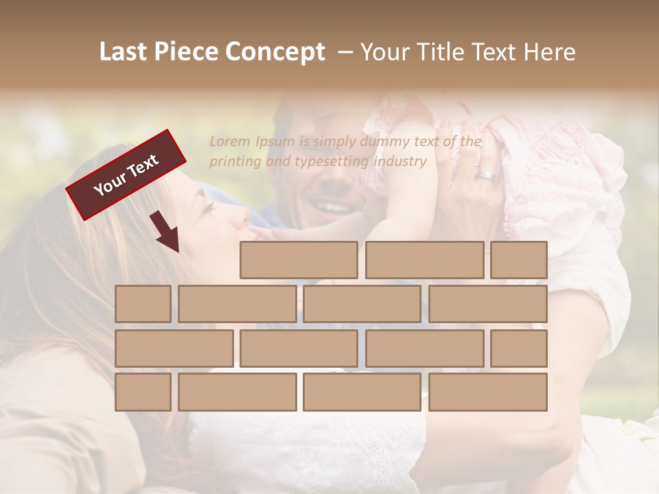 Male Smiling Crawling PowerPoint Template