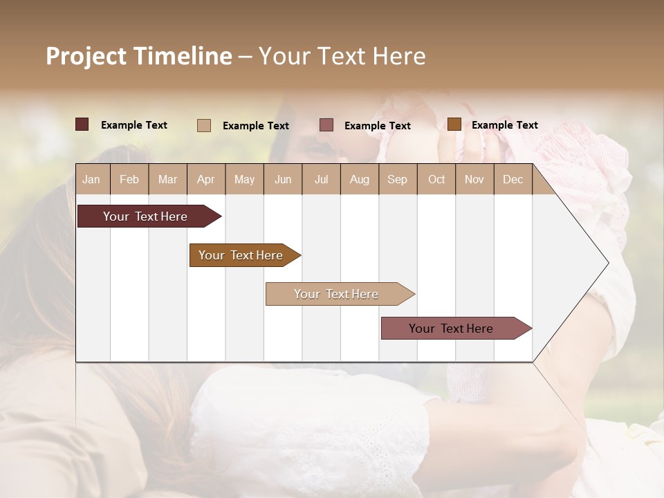 Male Smiling Crawling PowerPoint Template