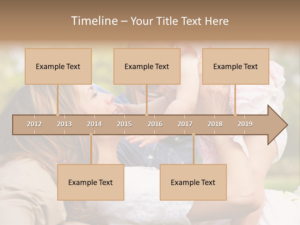 Male Smiling Crawling PowerPoint Template