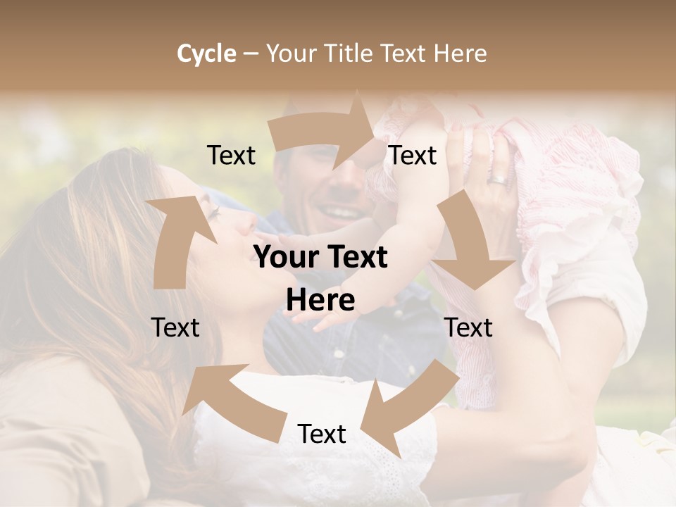 Male Smiling Crawling PowerPoint Template