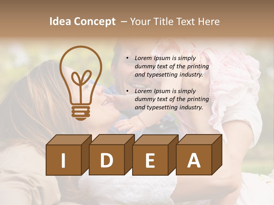 Male Smiling Crawling PowerPoint Template