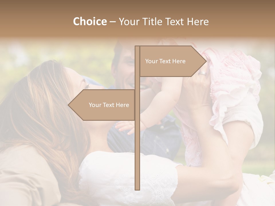 Male Smiling Crawling PowerPoint Template