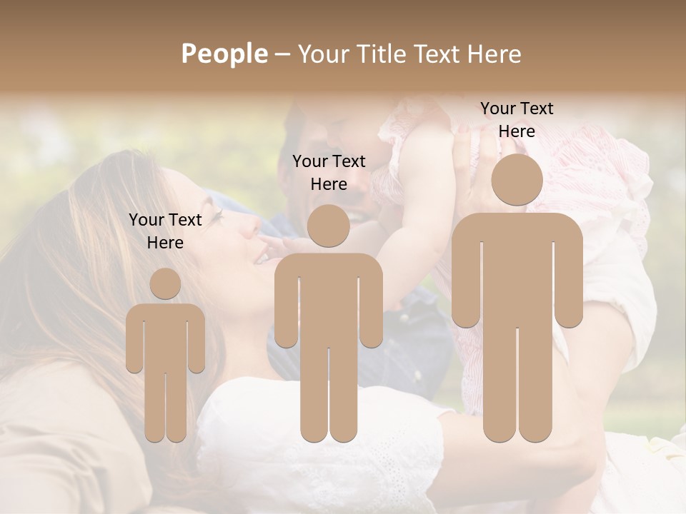 Male Smiling Crawling PowerPoint Template