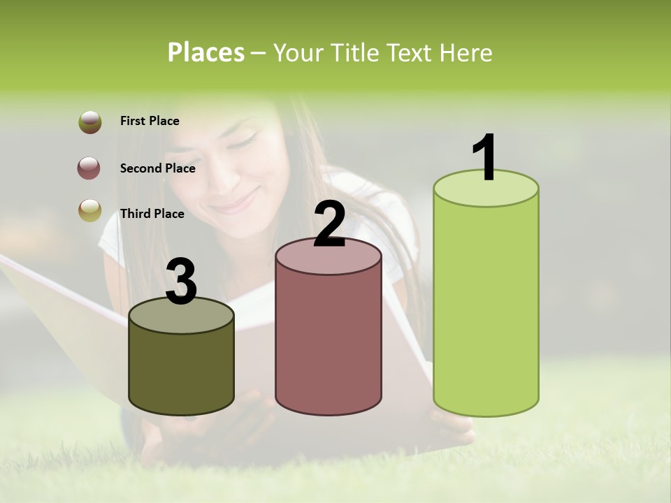 Notes Smiling Reading PowerPoint Template