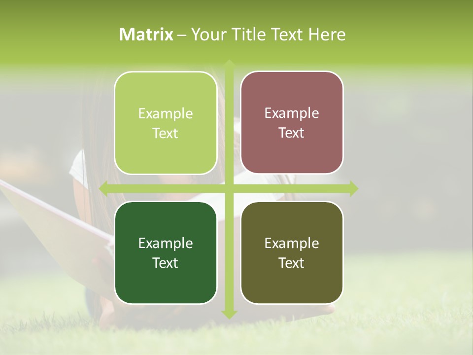 Notes Smiling Reading PowerPoint Template