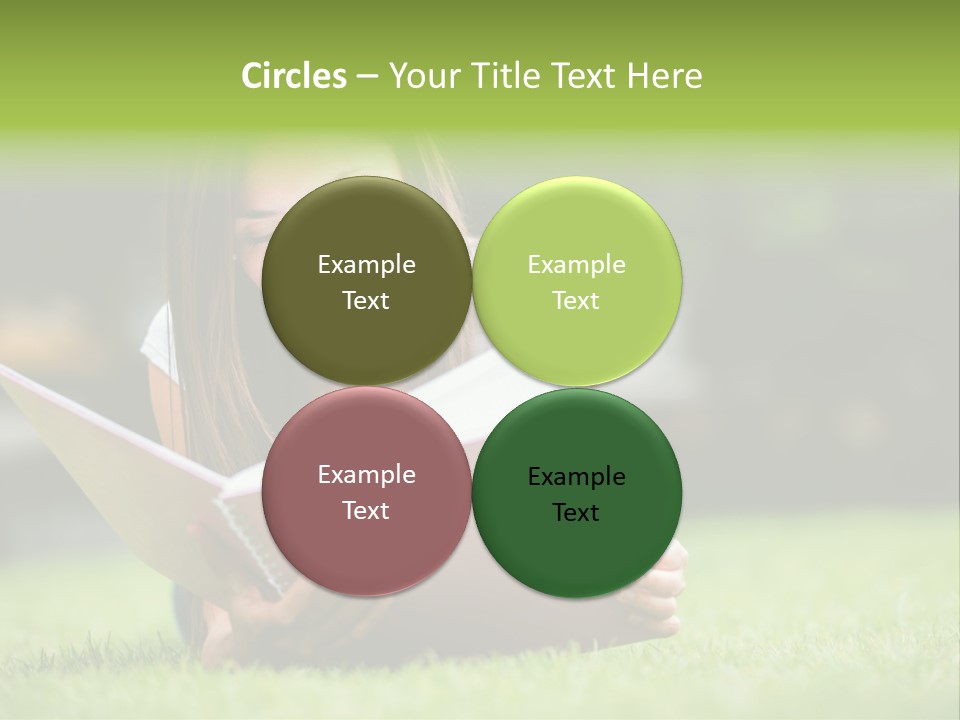 Notes Smiling Reading PowerPoint Template