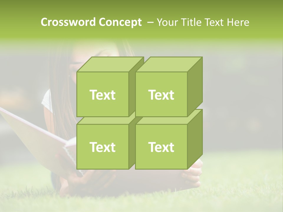 Notes Smiling Reading PowerPoint Template