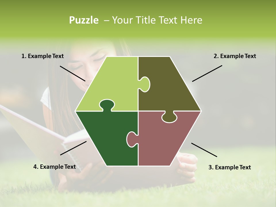Notes Smiling Reading PowerPoint Template