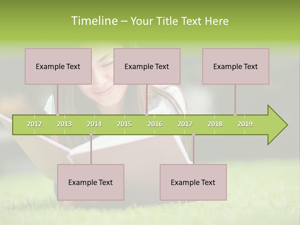 Notes Smiling Reading PowerPoint Template
