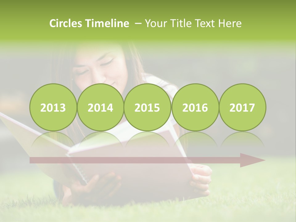 Notes Smiling Reading PowerPoint Template