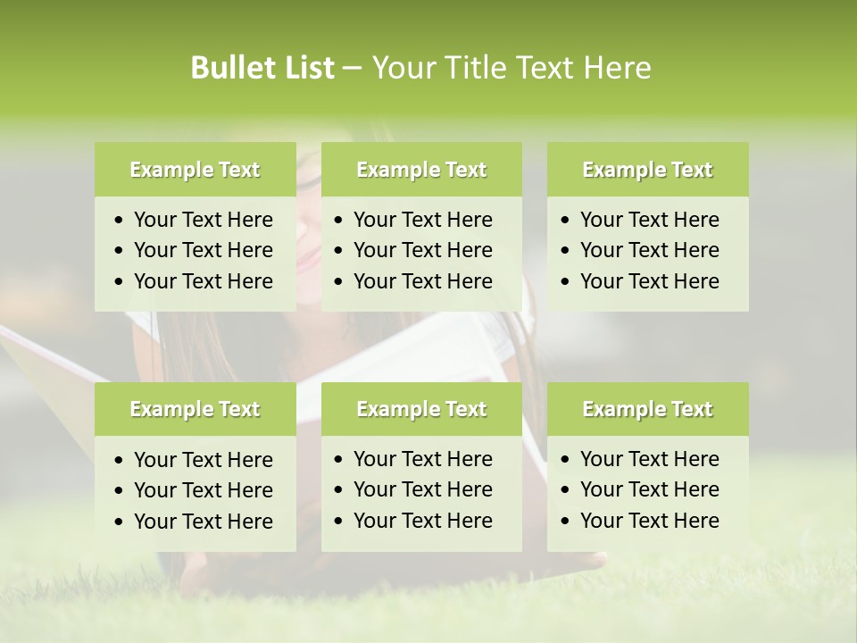 Notes Smiling Reading PowerPoint Template