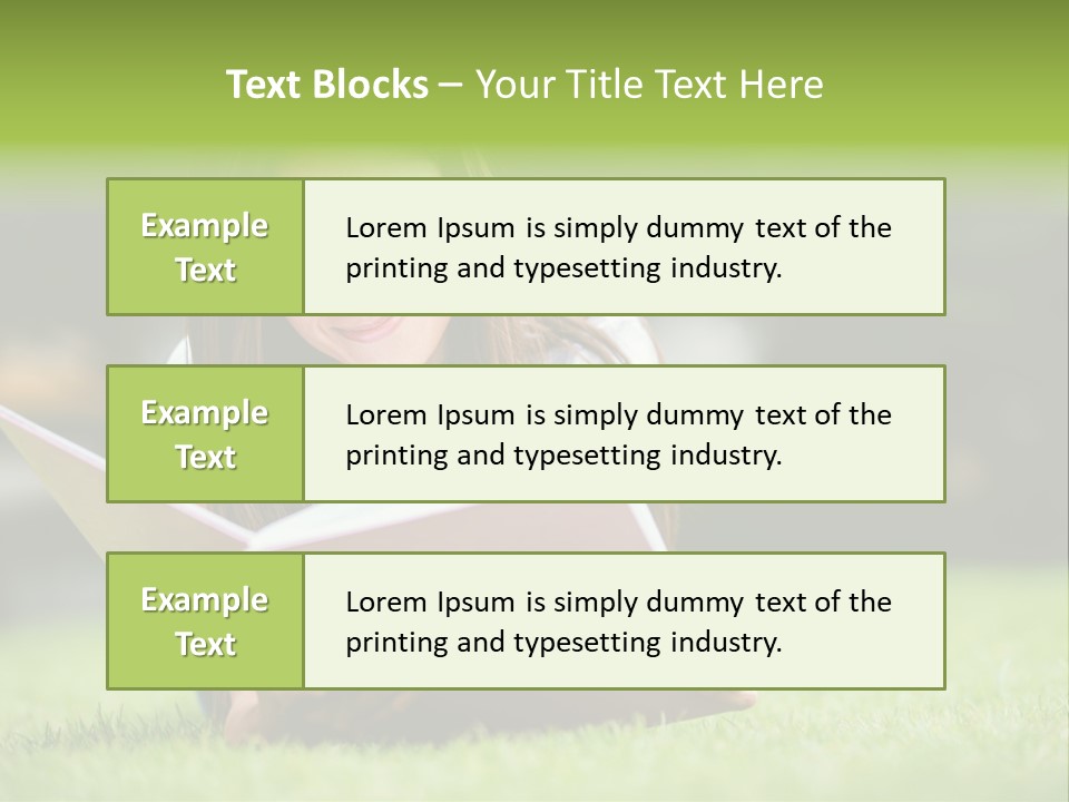 Notes Smiling Reading PowerPoint Template