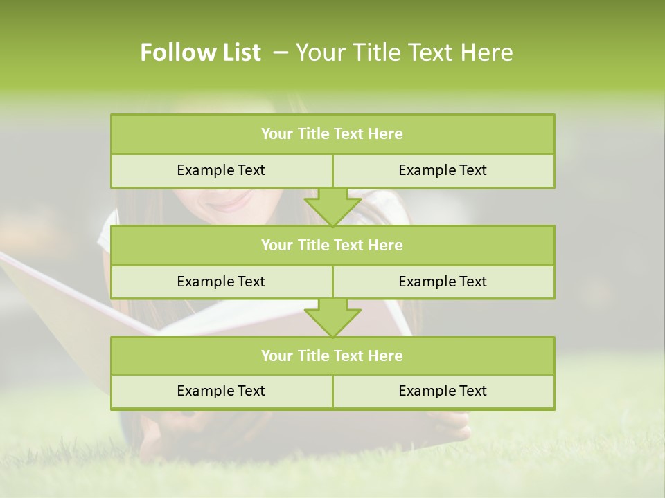 Notes Smiling Reading PowerPoint Template