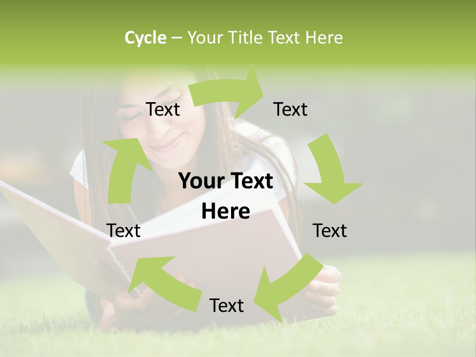 Notes Smiling Reading PowerPoint Template