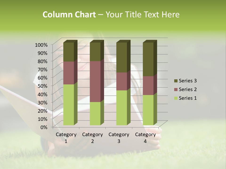 Notes Smiling Reading PowerPoint Template
