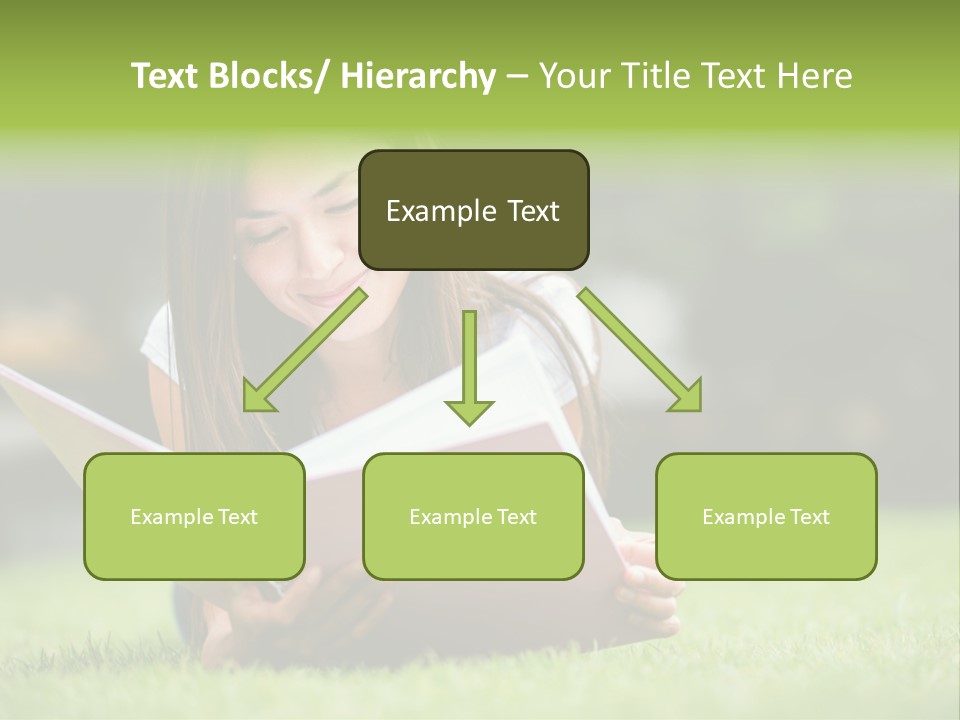 Notes Smiling Reading PowerPoint Template
