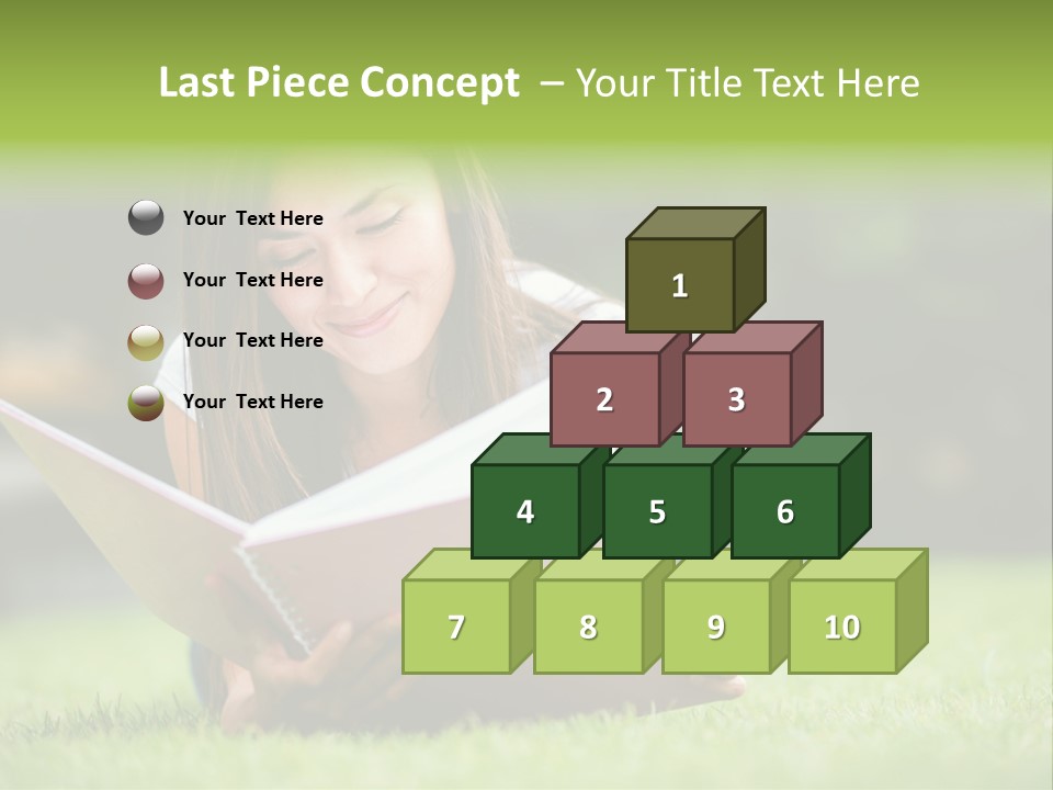 Notes Smiling Reading PowerPoint Template