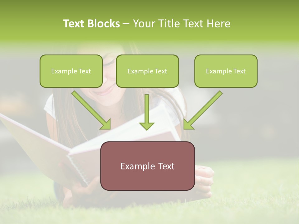 Notes Smiling Reading PowerPoint Template