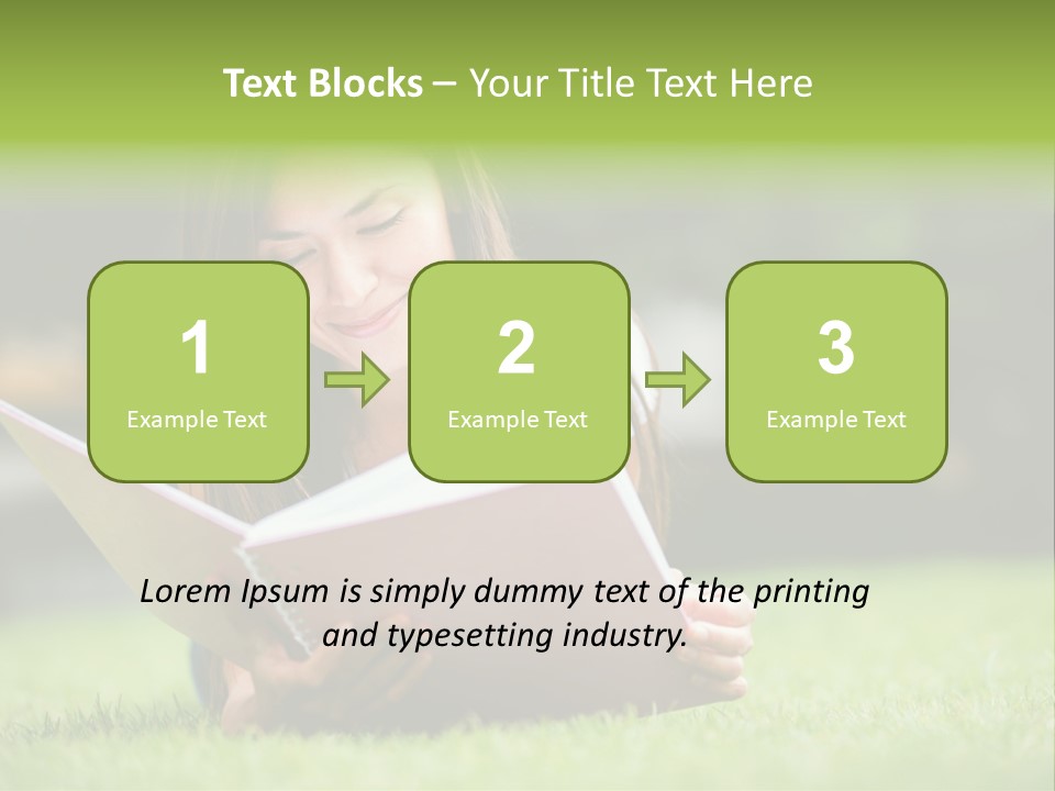 Notes Smiling Reading PowerPoint Template