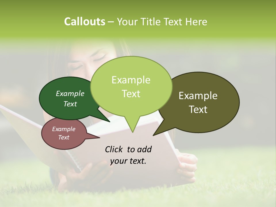 Notes Smiling Reading PowerPoint Template