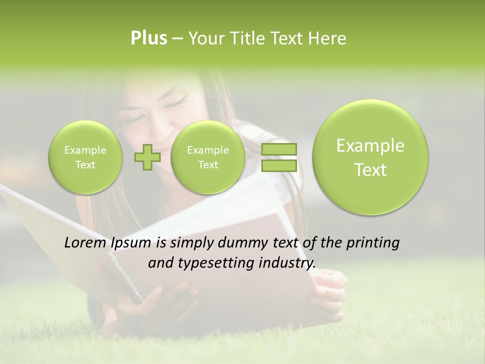Notes Smiling Reading PowerPoint Template