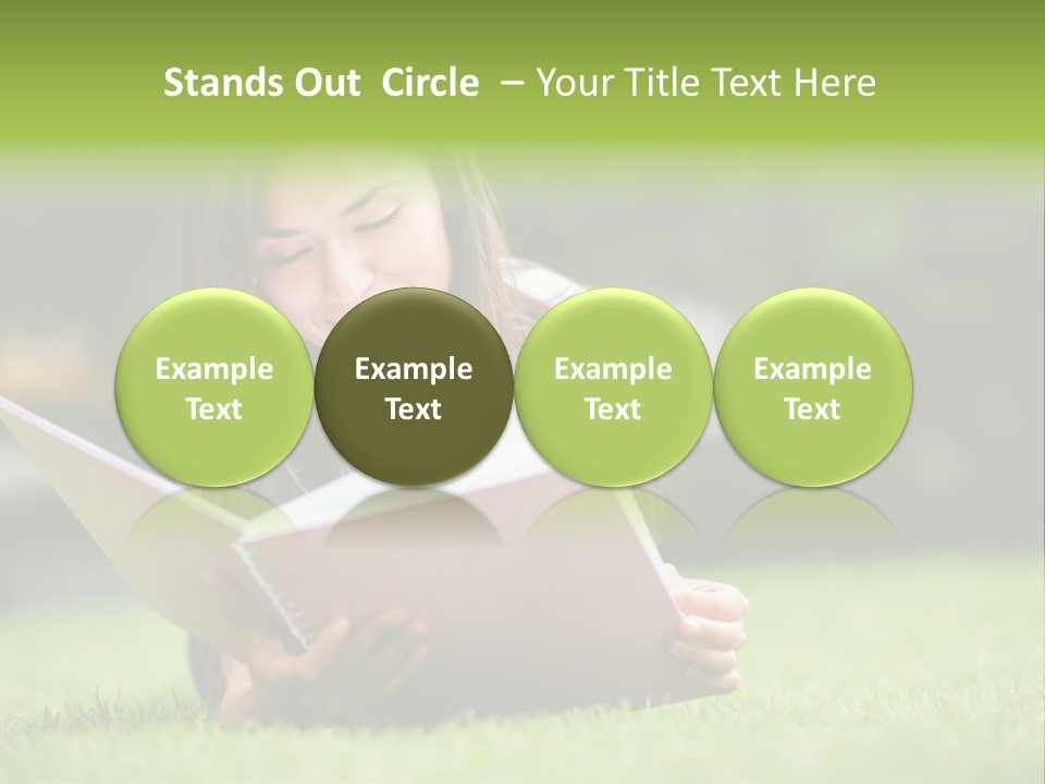 Notes Smiling Reading PowerPoint Template