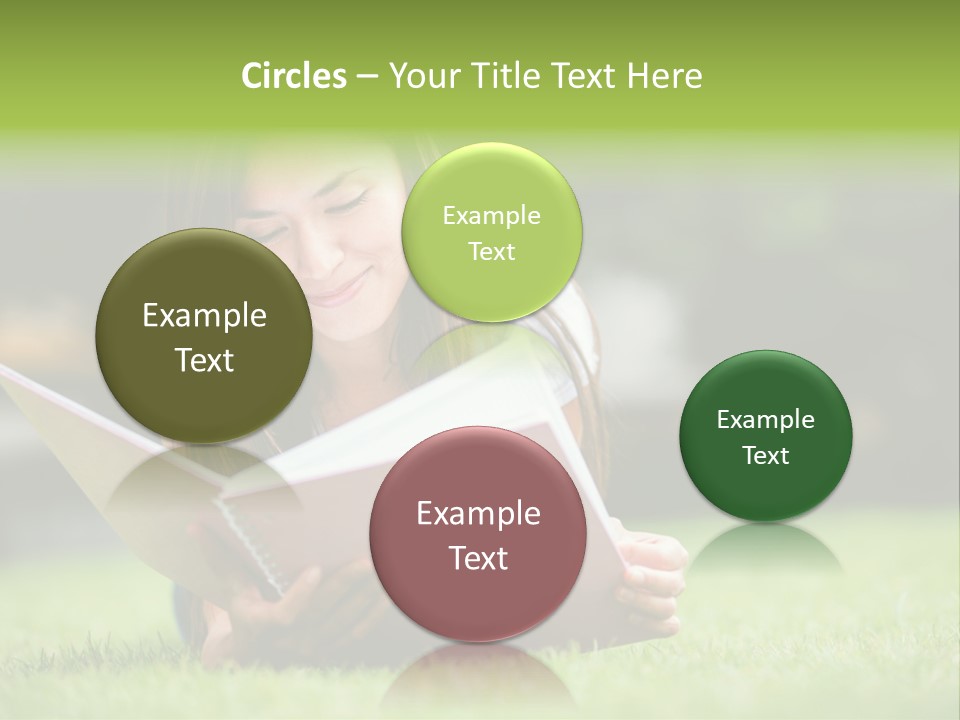 Notes Smiling Reading PowerPoint Template