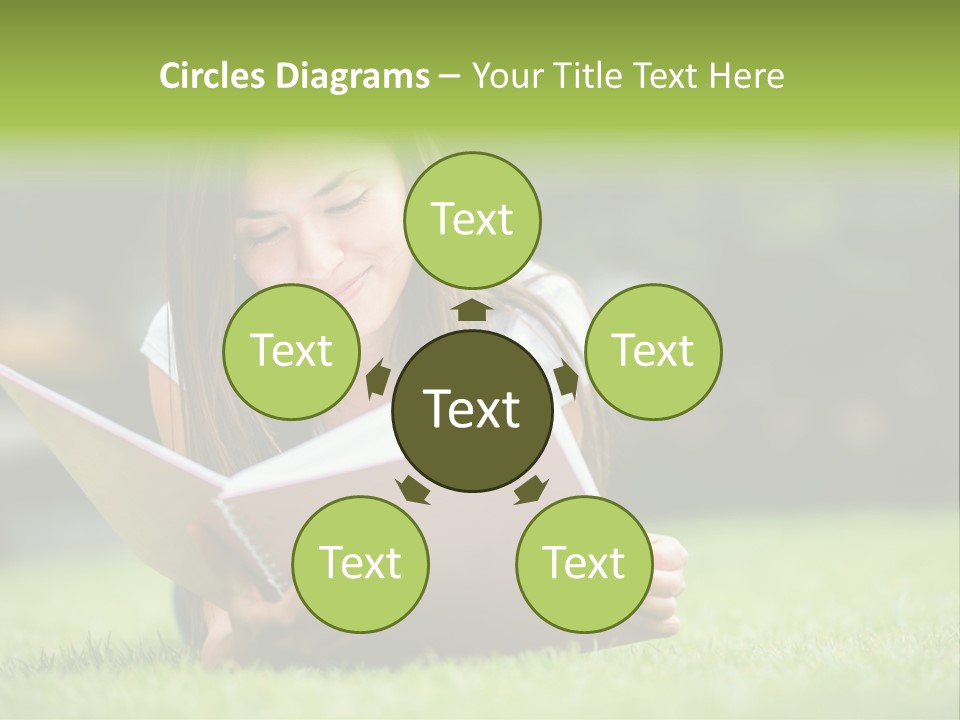 Notes Smiling Reading PowerPoint Template