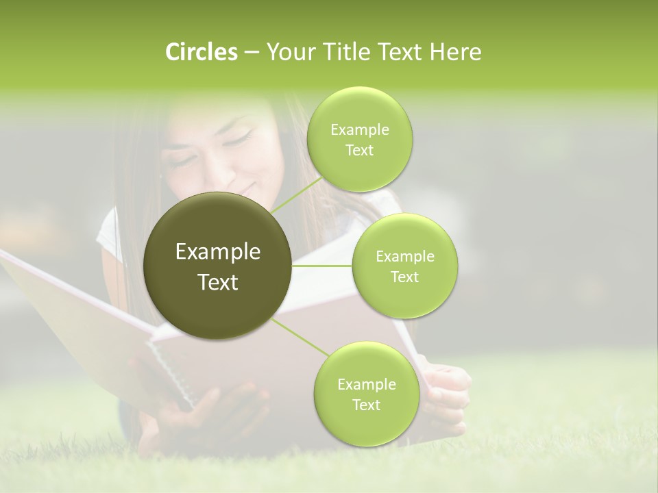 Notes Smiling Reading PowerPoint Template